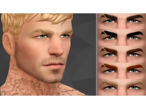 Maxis Match Omega eyebrows by golyhawhaw - The Sims 4 Custom Content