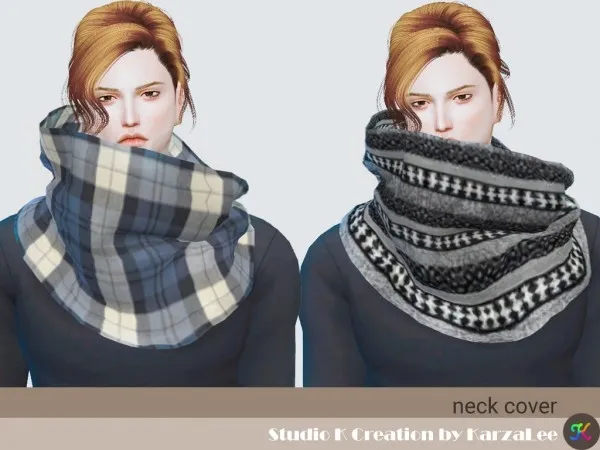 Alpha studio k creation neck cover - The Sims 4 Custom Content