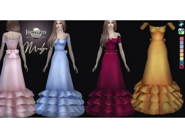 Alpha Maelga Robe by jomsims - The Sims 4 Custom Content