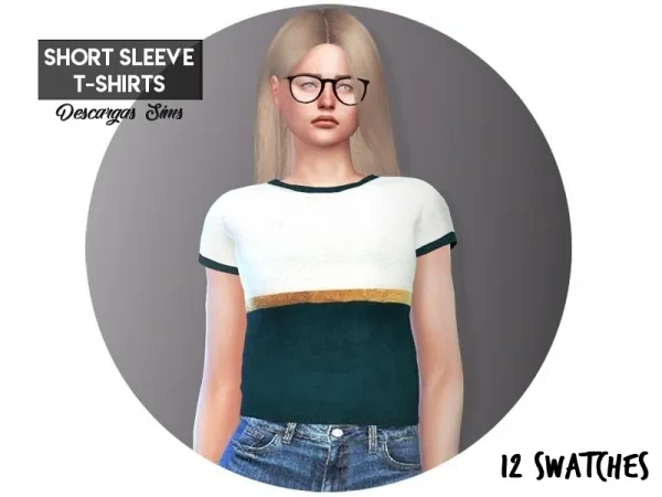 Maxis Match Short Sleeve T Shirts - The Sims 4 Custom Content