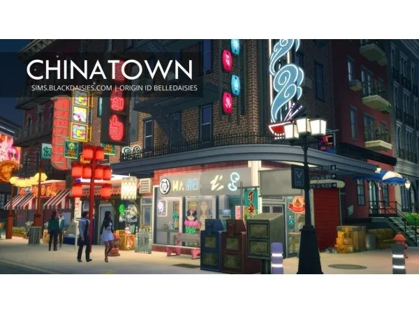 Maxis Match Chinatown by simdaisies - The Sims 4 Custom Content