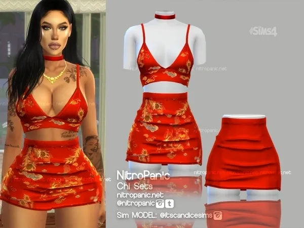 Alpha Chi Sets (BOTTOM SKIRT) by nitropanic - The Sims 4 Custom Content
