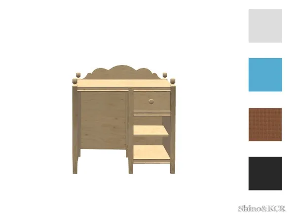 Bedroom Charlott Kids Desk small - The Sims 4 Custom Content