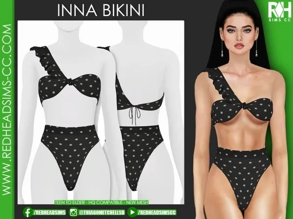 Alpha INNA BIKINI - The Sims 4 Custom Content