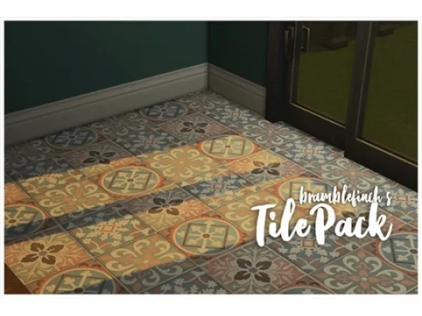Maxis Match bramblefinch_vintagetilepack - The Sims 4 Custom Content