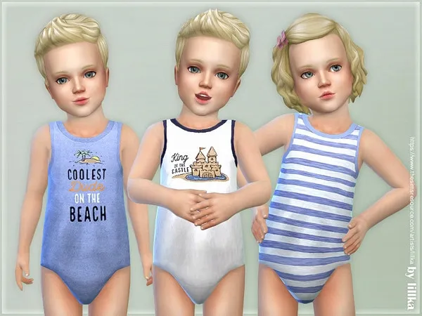 Maxis Match Toddler Sleeveless Bodysuit 01 - The Sims 4 Custom Content