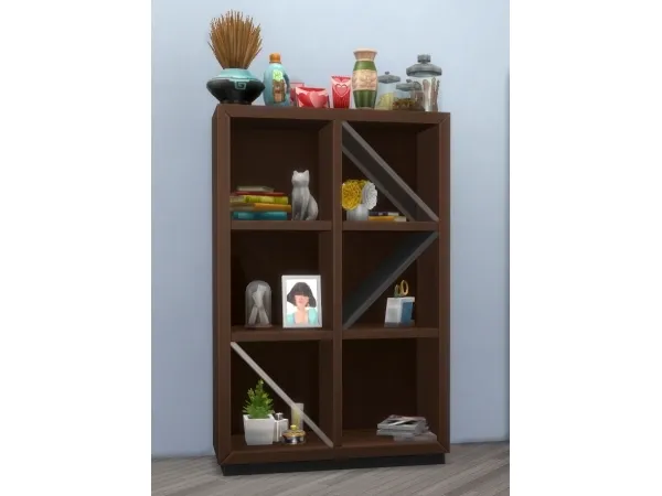 Maxis Match artsymcrafty The Tastefully Totally Empty Bookcase - The Sims 4 Custom Content