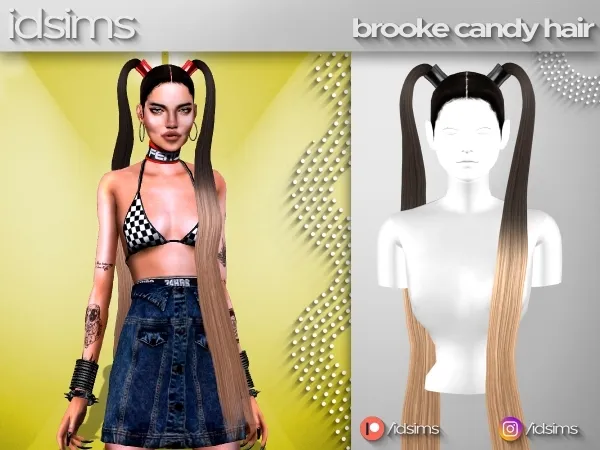 Alpha BROOKE CANDY HAIR - The Sims 4 Custom Content