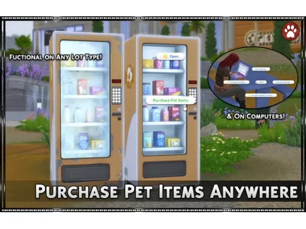 Maxis Match VET VENDING MACHINES - The Sims 4 Custom Content