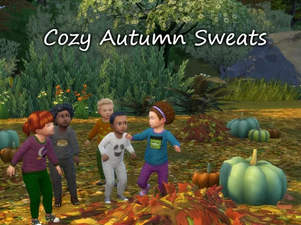Alpha Cozy Autumn Sweats for Toddlers Cats and Dogs needed - The Sims 4 Custom Content