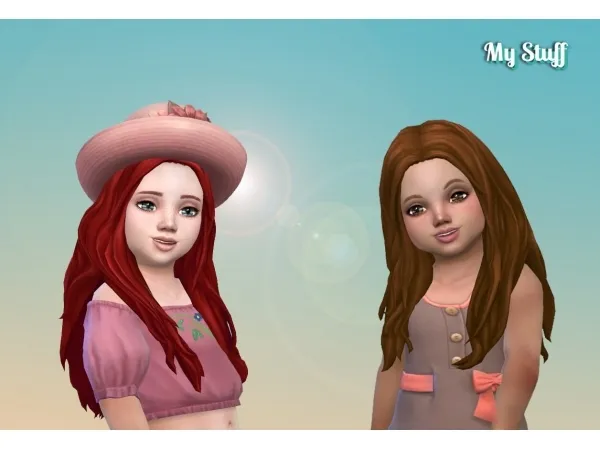 Maxis Match zurkdesign Elise Hairstyle for Toddlers - The Sims 4 Custom Content