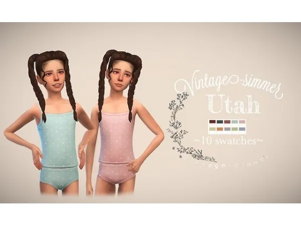 Maxis Match vintage simmer Utah Underwear - The Sims 4 Custom Content