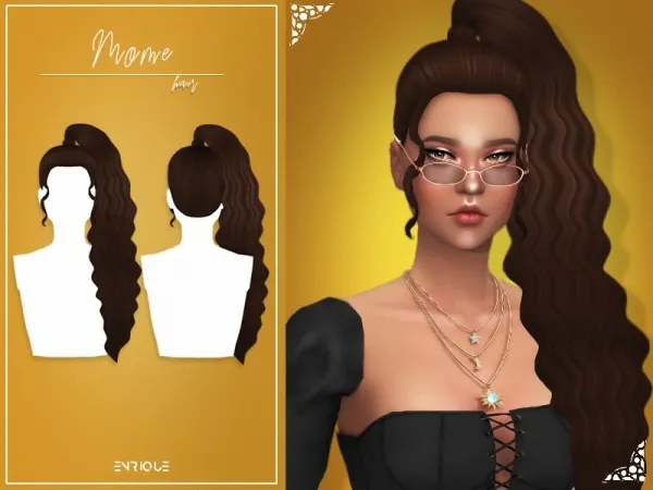 Maxis Match [EnriqueS4] Mome Hairstyle - The Sims 4 Custom Content
