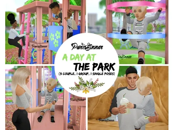 Alpha parissimmer s4 A day at the park - The Sims 4 Custom Content