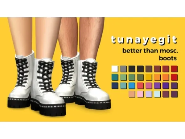 Maxis Match tunayegit better than mosc boots - The Sims 4 Custom Content