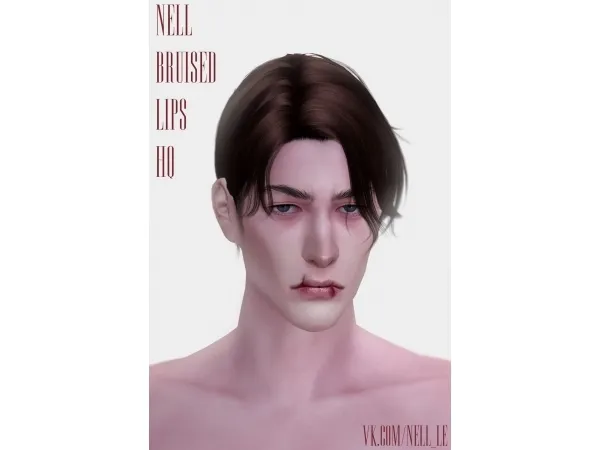 Alpha nell le Bruised Lips - The Sims 4 Custom Content