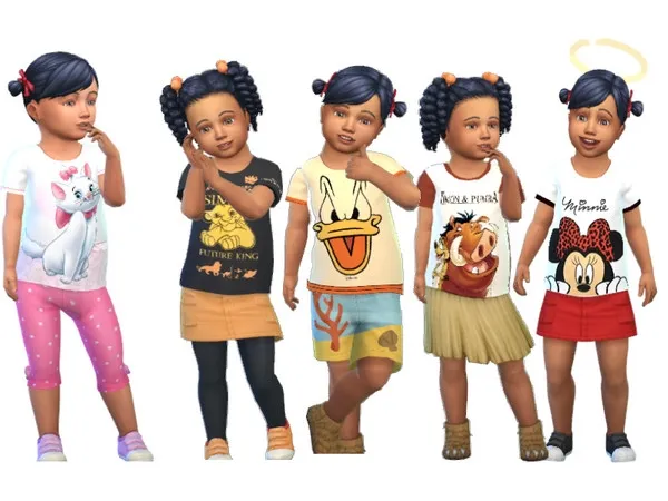 Alpha Disney Shirts - The Sims 4 Custom Content