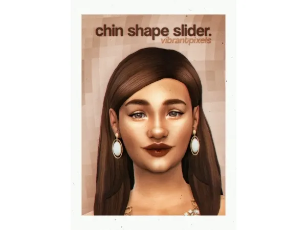 Maxis Match vibrantpixels chin shape slider - The Sims 4 Custom Content