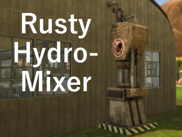Alpha Rusty Hydro Mixer REQUIRES GET TO WORK - The Sims 4 Custom Content