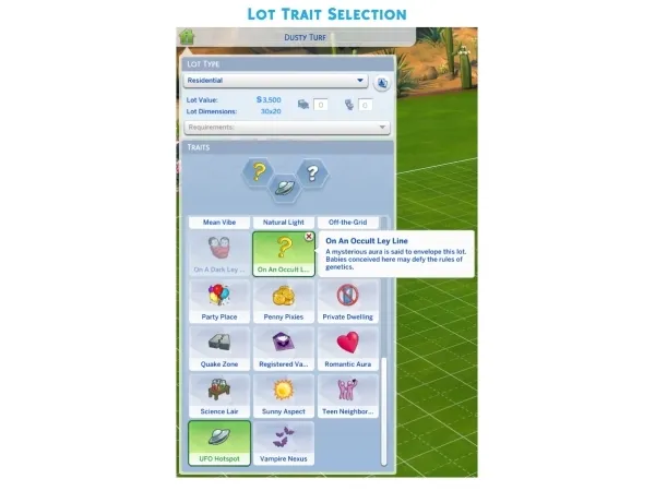Alpha On An Occult Ley Line (Lot Trait) by r3m - The Sims 4 Custom Content