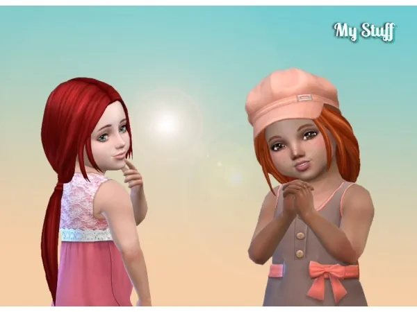 Maxis Match zurkdesign Telma Hairstyle for Toddlers - The Sims 4 Custom Content
