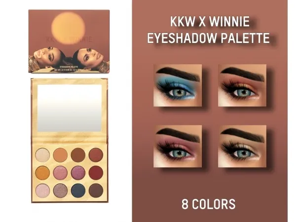 Maxis Match KKW X WINNIE PALETTE - The Sims 4 Custom Content