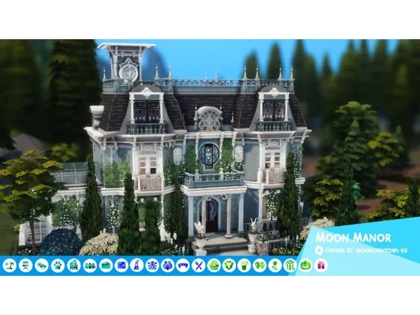 Maxis Match moonlightowl es MOON MANOR no - The Sims 4 Custom Content
