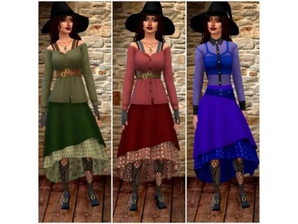 Maxis Match aurora borealis514 Witchy Woman - The Sims 4 Custom Content