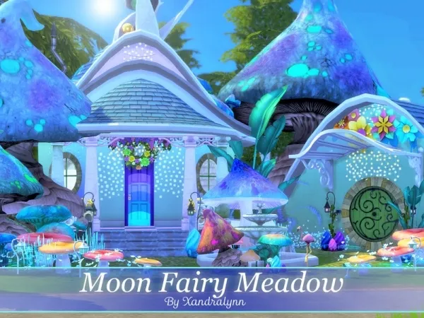 Alpha Moon Fairy Meadow by Xandralynn - The Sims 4 Custom Content