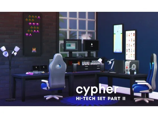 Maxis Match cypher hi tech set part II by simgguk - The Sims 4 Custom Content