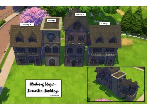 Maxis Match sparkiekong ROM Debug Decorative Buildings - The Sims 4 Custom Content