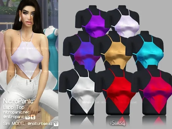 Alpha Lapp top by nitropanic - The Sims 4 Custom Content
