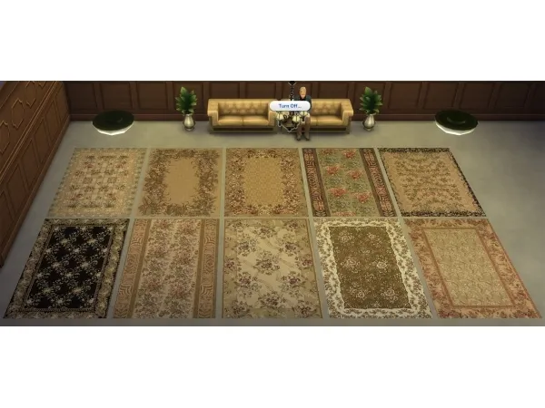 Alpha Allure Elegant Rugs by Cathy by Wicked Old Witch - The Sims 4 Custom Content