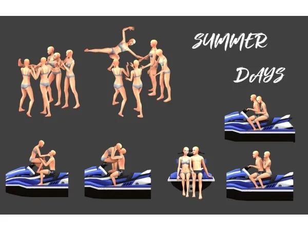 Alpha [minzza]Summer Days - The Sims 4 Custom Content