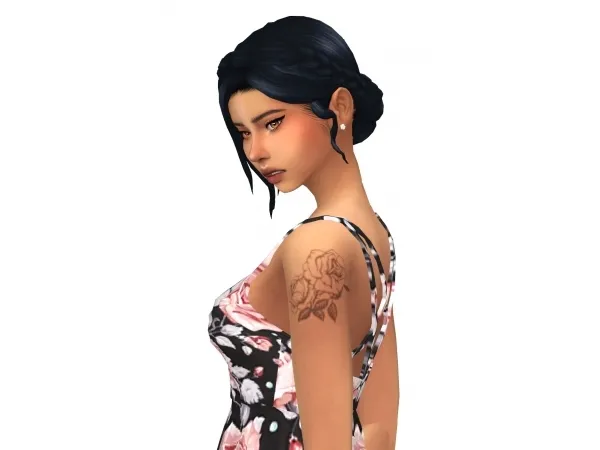 Mix desysimmer Flower tattos - The Sims 4 Custom Content