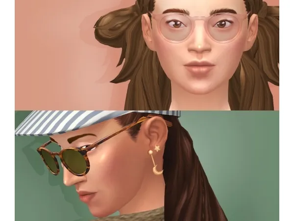 Maxis Match tamosim BATEMAN GLASSES - The Sims 4 Custom Content
