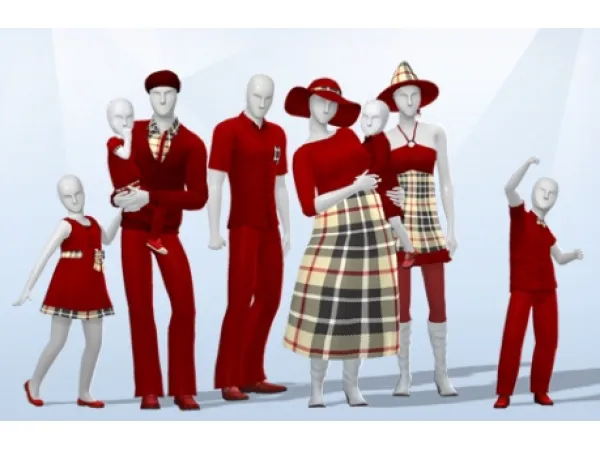 Alpha cf sims Plaids All Folks An 18 item CAS set - The Sims 4 Custom Content