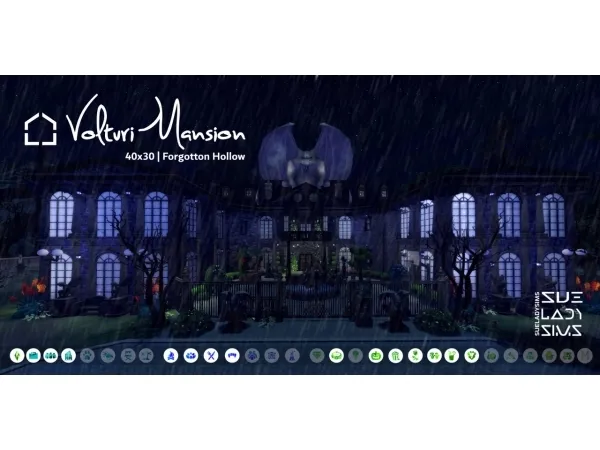 Maxis Match sueladysims Volturi Mansion - The Sims 4 Custom Content