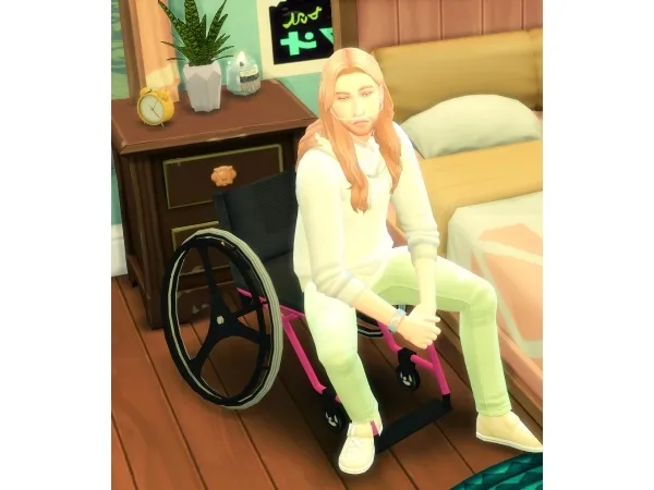 Maxis Match teabaker Windkeepers Modern Wheelchair Converted - The Sims 4 Custom Content