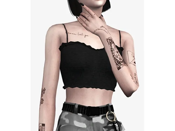 Mix MIXED TATTOOS by THU - The Sims 4 Custom Content