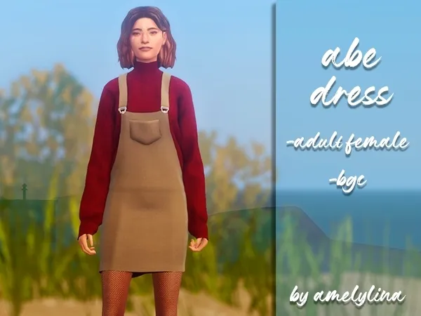 Mix Abe dress by amelylina - The Sims 4 Custom Content
