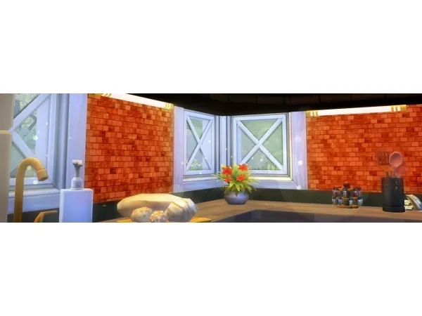 Maxis Match glutenfreesims tile backsplash wall stickers - The Sims 4 Custom Content