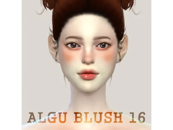 Alpha ALGU BLUSH 16 (with body blush) - The Sims 4 Custom Content