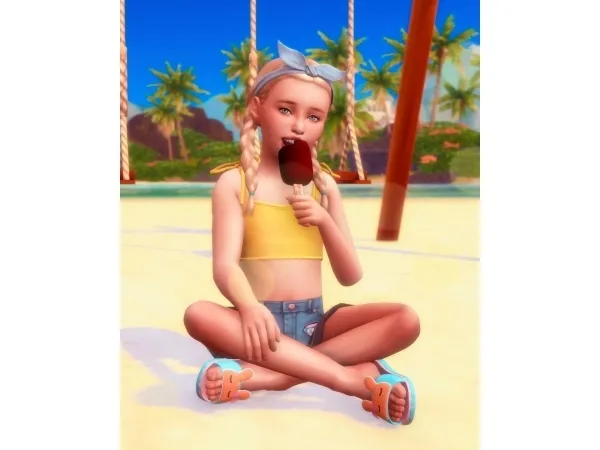 Maxis Match Popsicle Poses for Kids by katverse - The Sims 4 Custom Content
