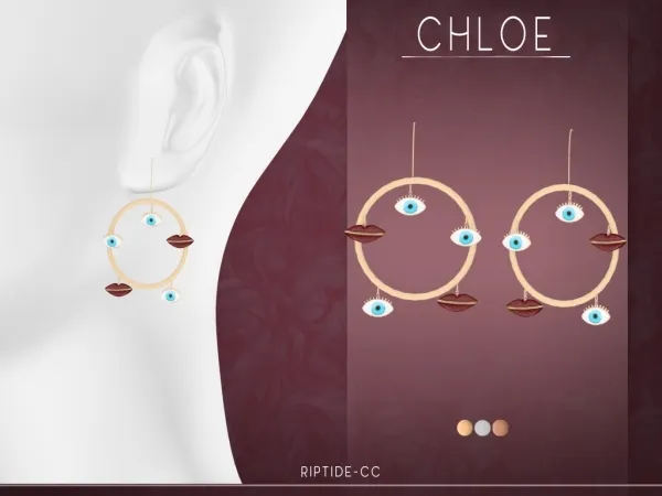 Maxis Match Chloe Earrings - The Sims 4 Custom Content