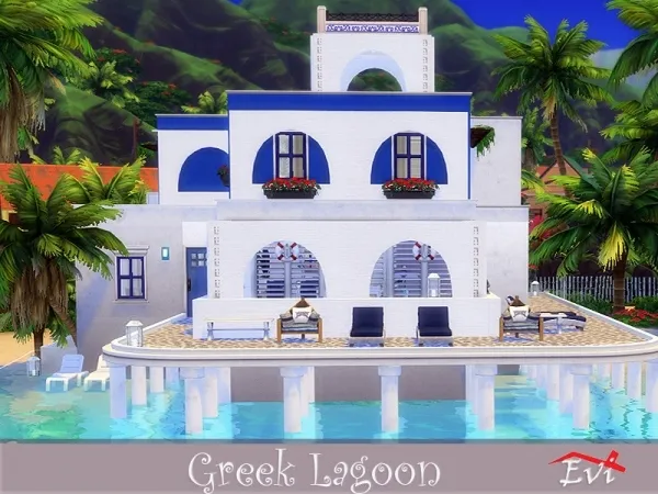 Alpha Greek Lagoon by evi - The Sims 4 Custom Content