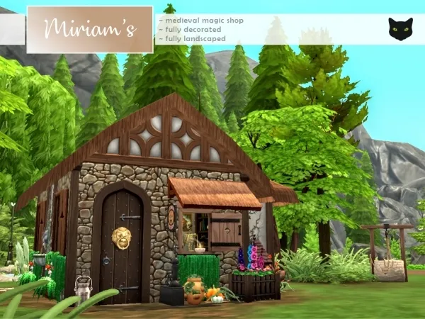 Maxis Match Miriam's Mysterious Materials Witch's Shack Shop by purrfectionism - The Sims 4 Custom Content