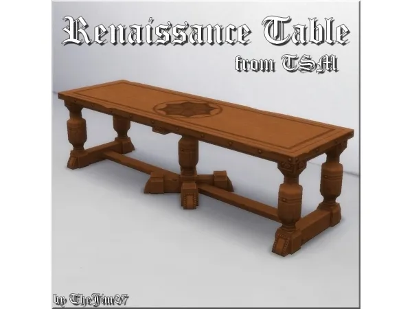 Maxis Match Renaissance Table by TheJim07 - The Sims 4 Custom Content
