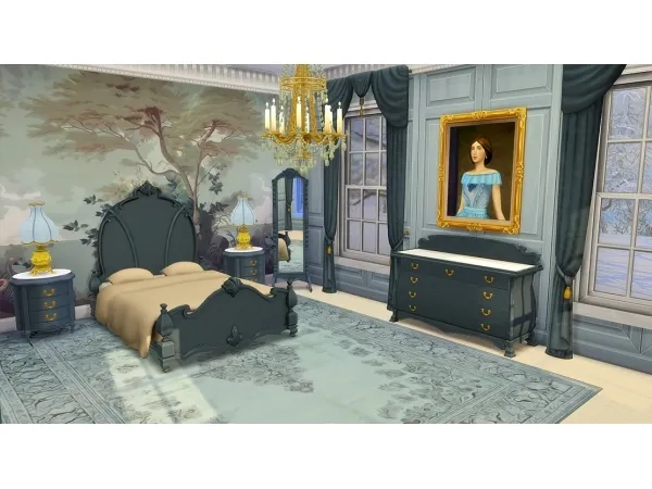 Maxis Match simmerofthedawn Romantique Bedroom Set - The Sims 4 Custom Content
