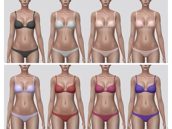 Alpha Thong Pantie Bra - The Sims 4 Custom Content